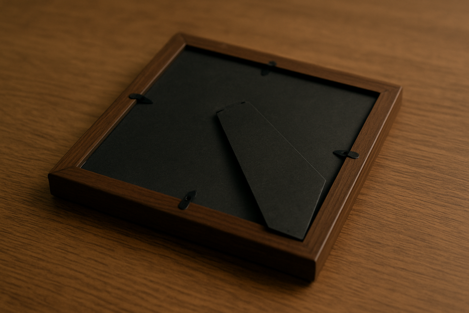 Generated: Frame face down on the desk